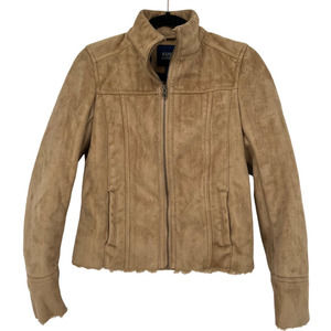 Austin Clothing Suede and Fur Lined‎ Jacket Size Small